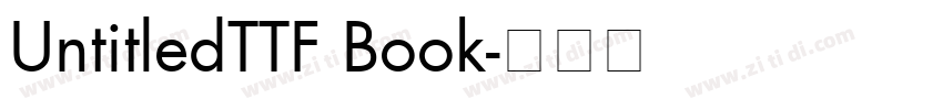 UntitledTTF Book字体转换
